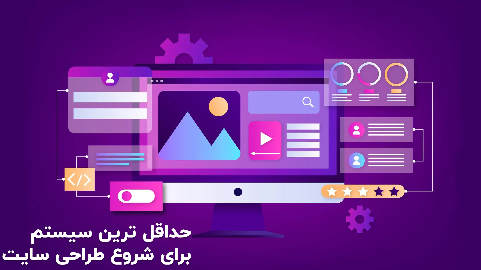 حداقل سیستم مورد نیاز برای طراحی سایت